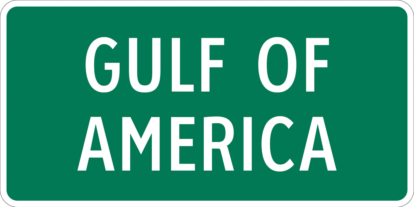 Gulf Of America Commemorative Sign