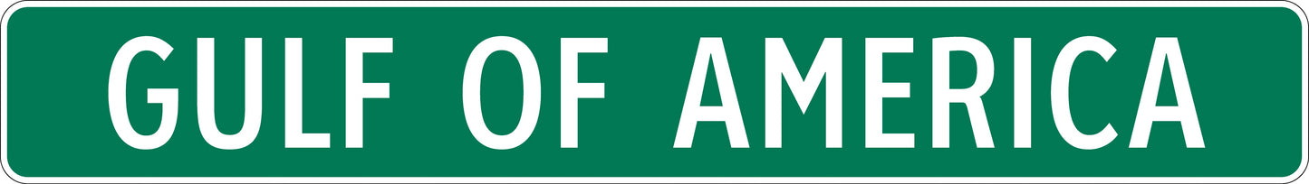 Gulf Of America Commemorative Sign