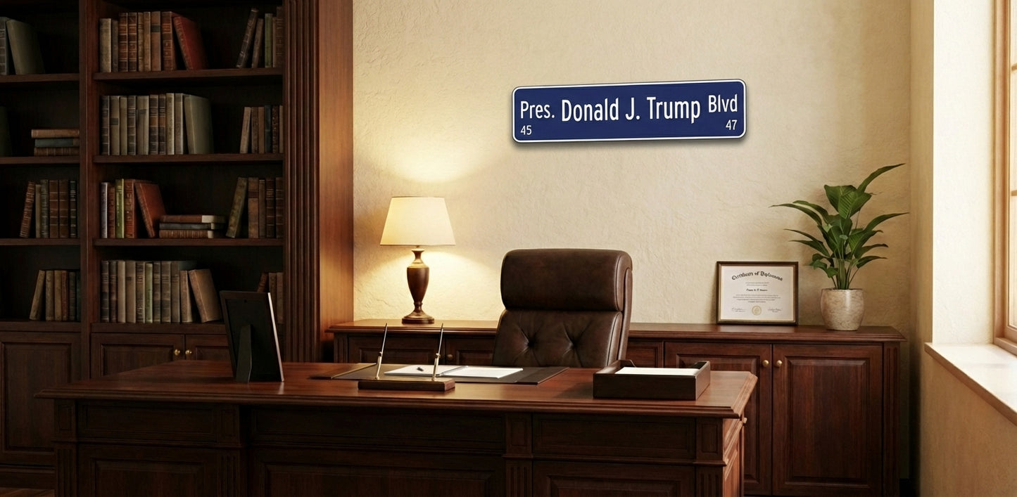 Pres. Donald J. Trump Blvd Commemorative Sign